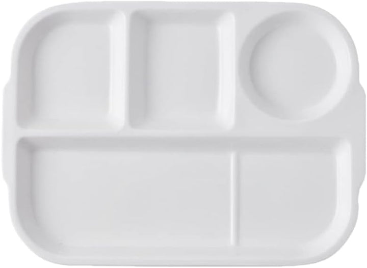 Cabilock 1stk Fachplatte Aus Keramik Geteilte Speiseteller Essensteller Geteilte Keramikplatte Haush