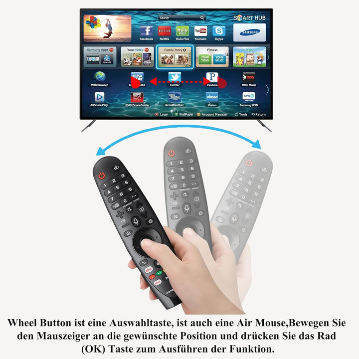 Ersatz Fernbedienung LG Magic Fernbedienung für LG AN-MR20GA AN-MR19BA AN-MR18BA Smart TV 4K Ultra U