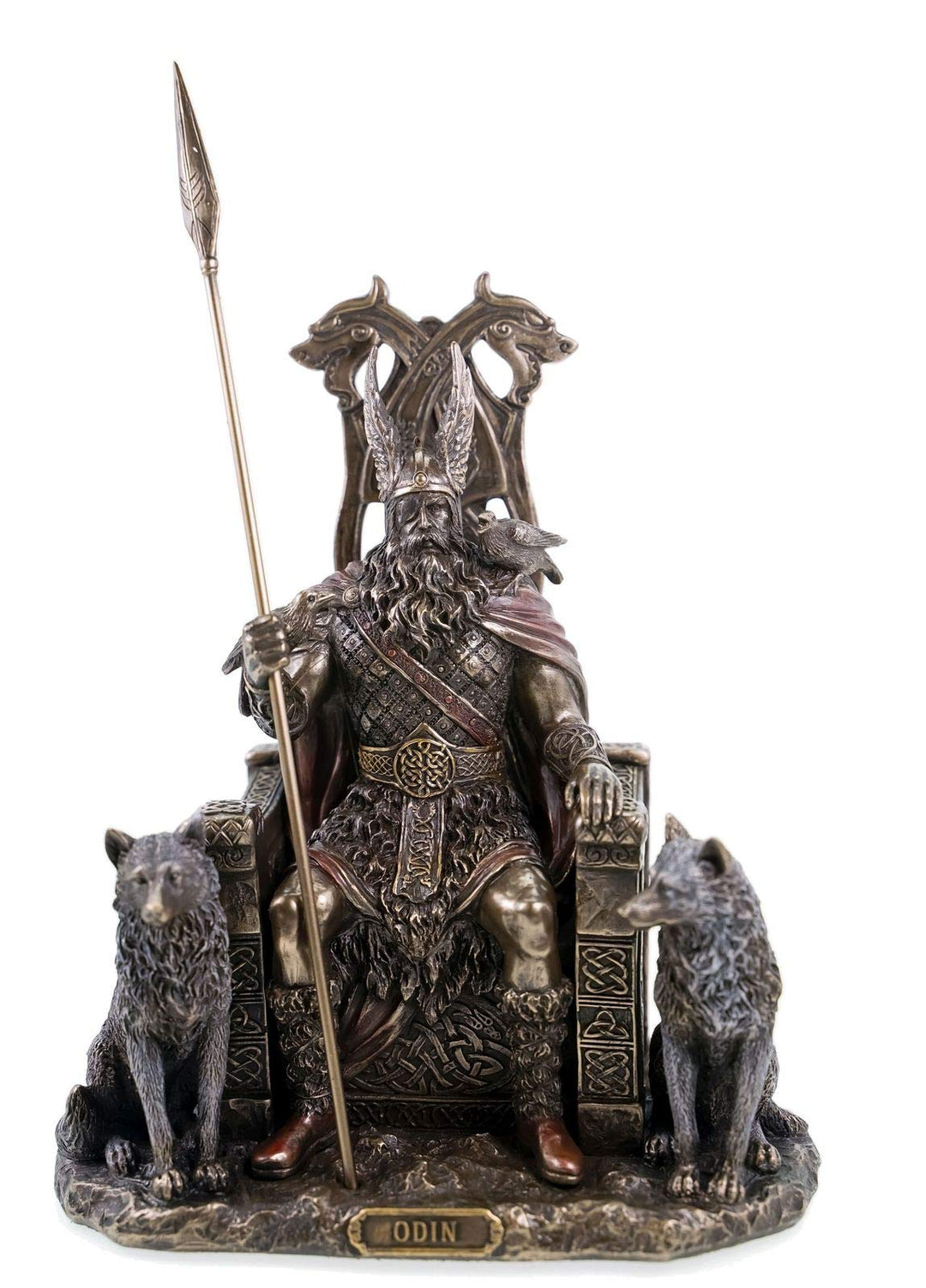 Veronese von Joh. Vogler GmbH Veronese 708-7392 Odin, deutscher Vater Gottes auf Thron mit Wölfen, G