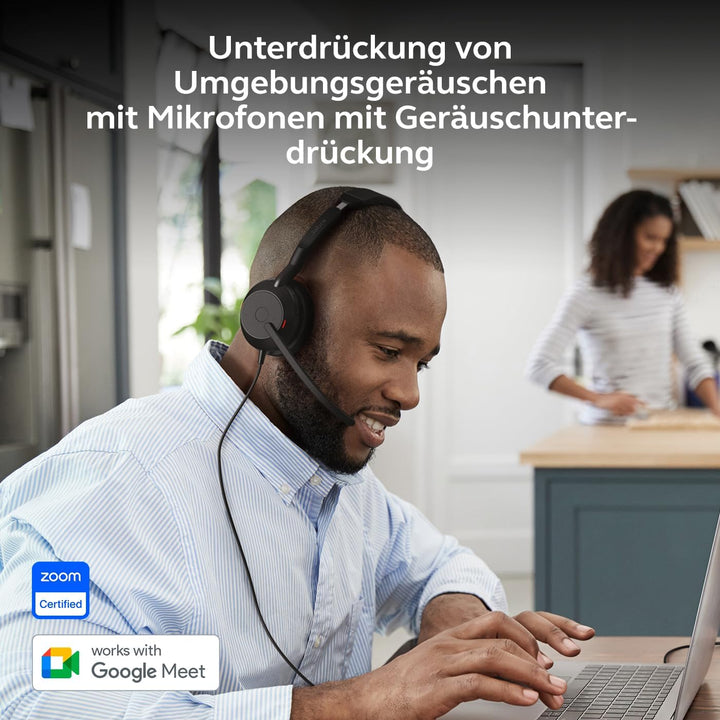 Jabra Evolve2 50 - USB-A/USB-C - schnurgebundenes Mono Headset Zertifiziert für Microsoft Teams Mono