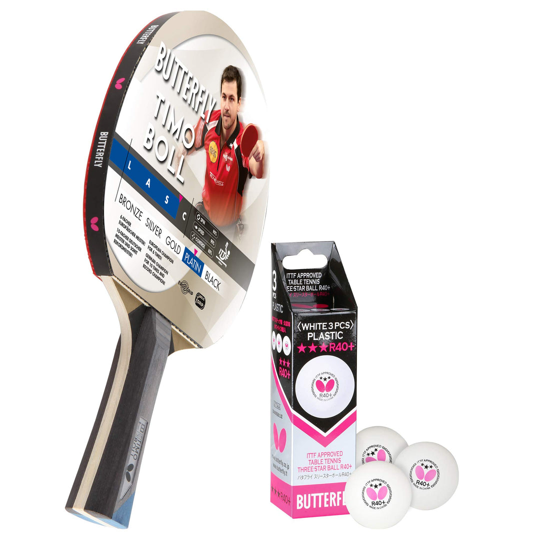 Butterfly® Timo Boll Platin Tischtennisschläger | Tischtennis Racket Bat TT Profi Wettkampfschläger