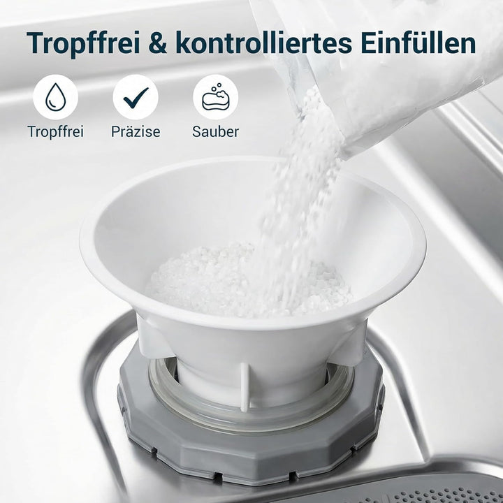 2er Set Geschirrspüler Salztrichter passend für Bosch Siemens Neff Constructa 00645000 – Einfüllhilf