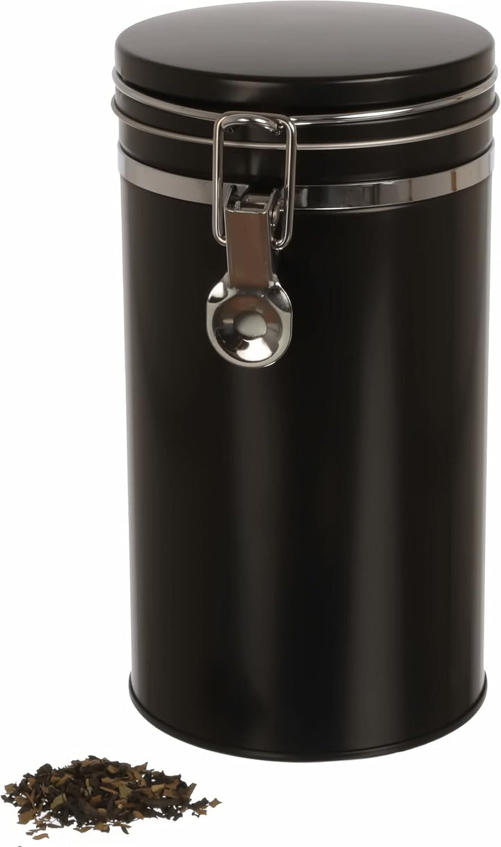 2x Kaffeedose/Vorratsdose mit Bügelverschluss und Silikondichtung, luftdicht aus Metall für je 500g