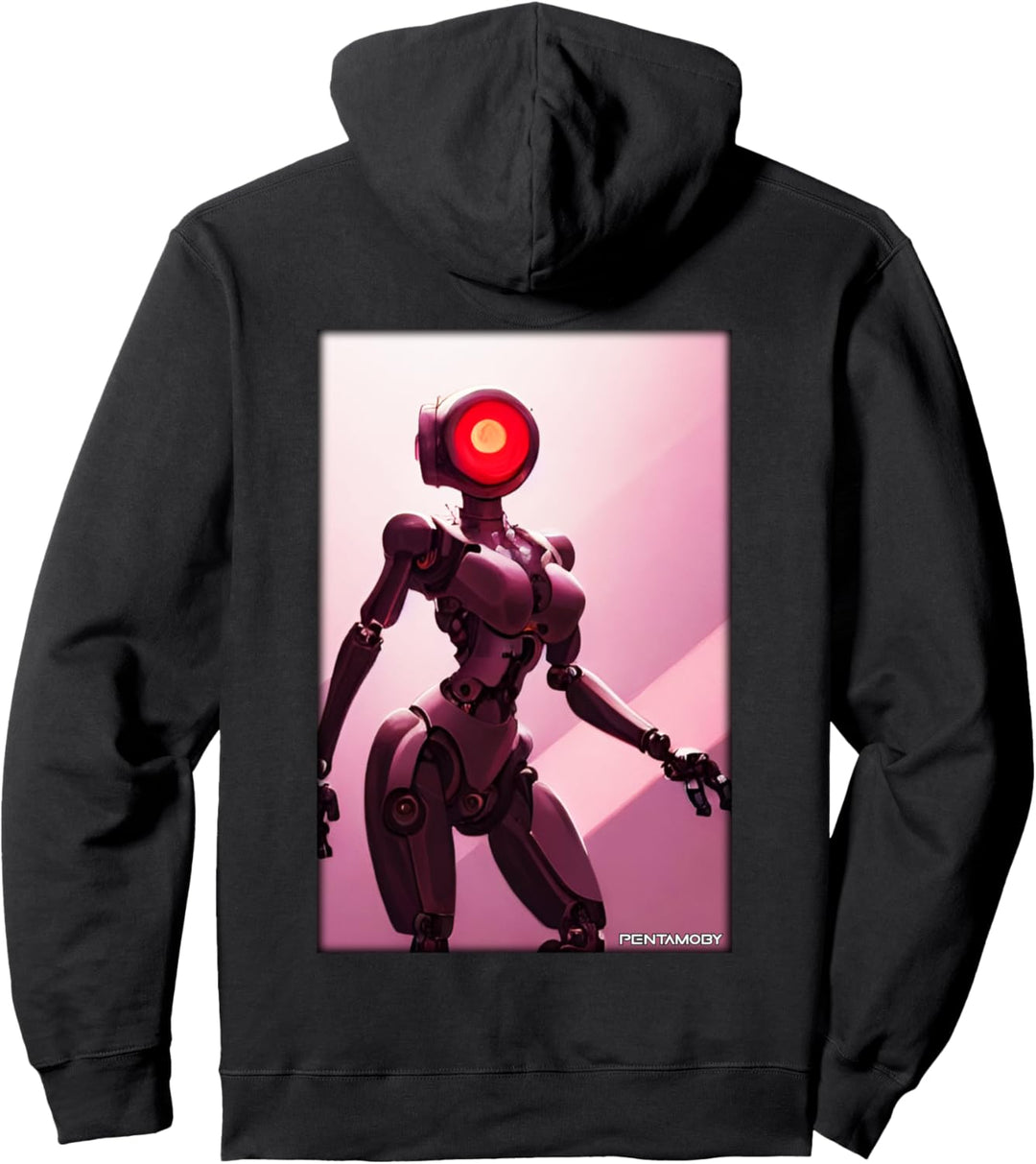 Roboter Zukunft Technik Wissenschaft Sci-Fi Maschine Pullover Hoodie