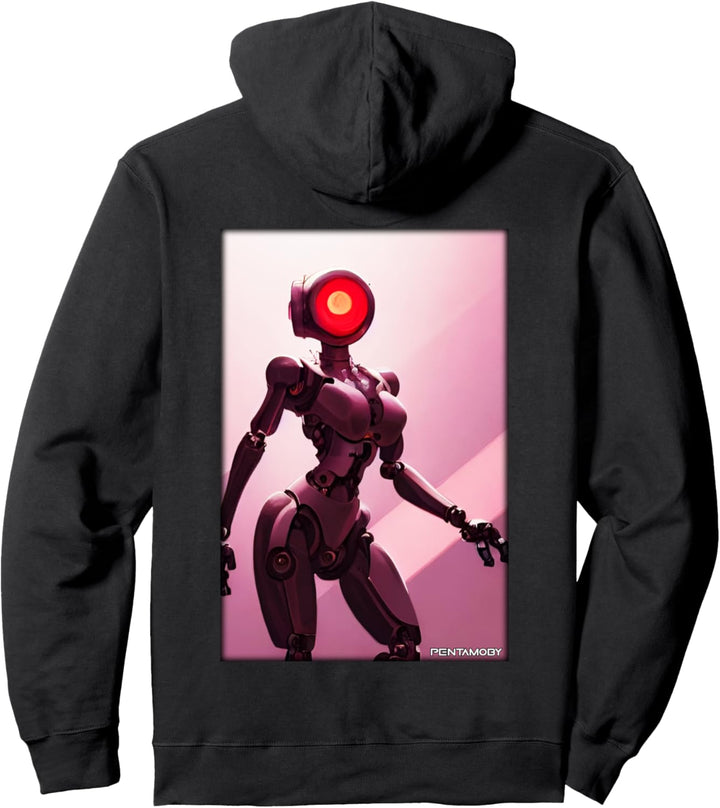 Roboter Zukunft Technik Wissenschaft Sci-Fi Maschine Pullover Hoodie