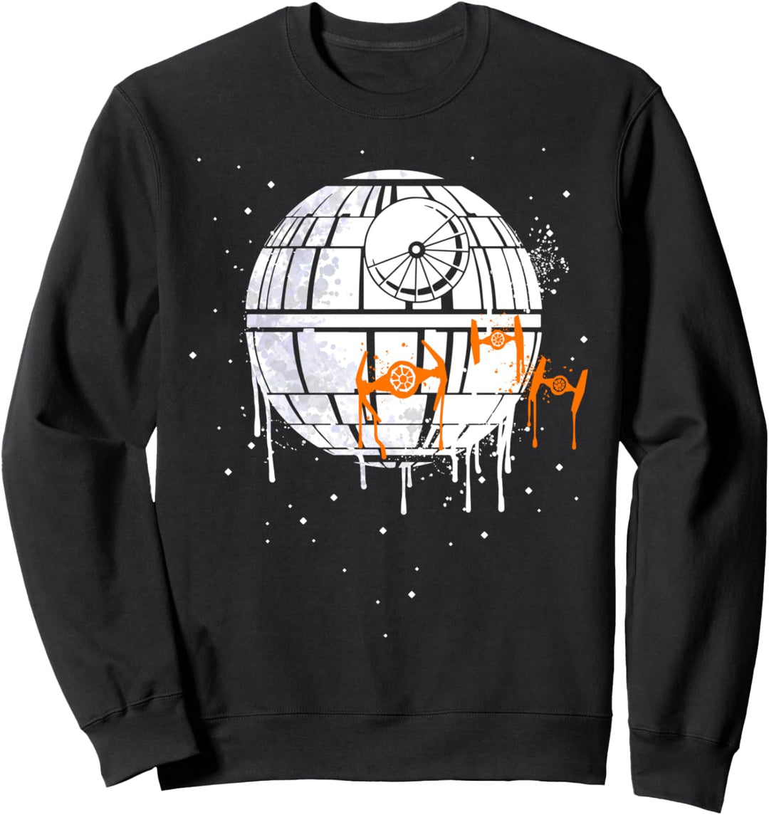 Star Wars Death Star & TIE Fighters Halloween Poster Sweatshirt