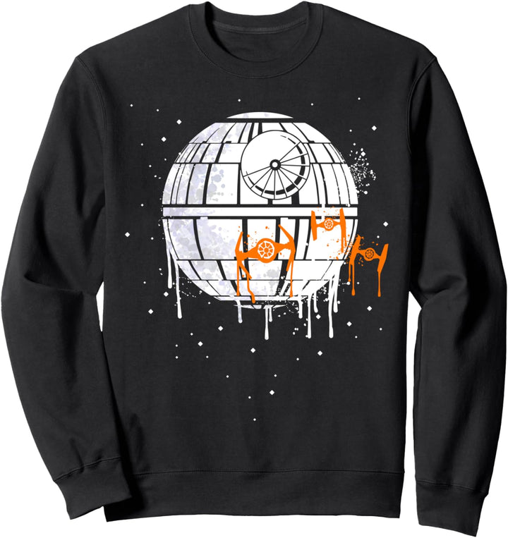 Star Wars Death Star & TIE Fighters Halloween Poster Sweatshirt