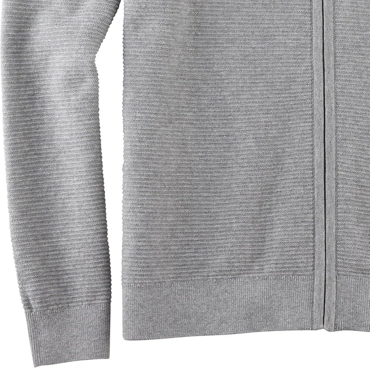 OLYMP Herren Strickjacke Casual.Strick,Struktur,Regular fit XXL Grau 62, XXL Grau 62
