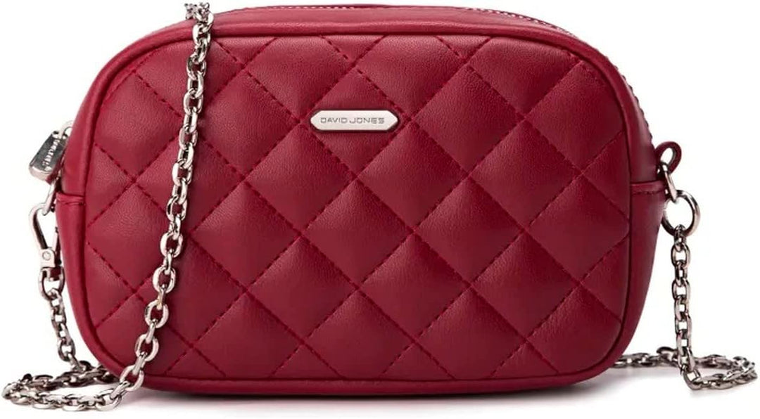 David Jones - Dämen Kleine Umhängetasche - Frau Mini Handtasche PU Leder - Handy Tasche Multi Tasche