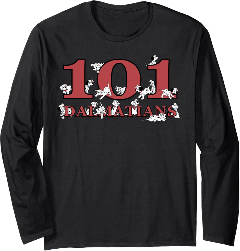 Disney 101 Dalmatians Puppy Logo Langarmshirt