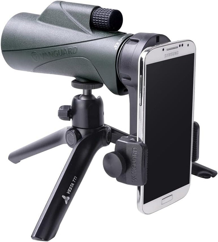 VANGUARD VEO HD2 1042M Monokular mit Smartphone Digiscoping Kit, VEO HD2 1042M