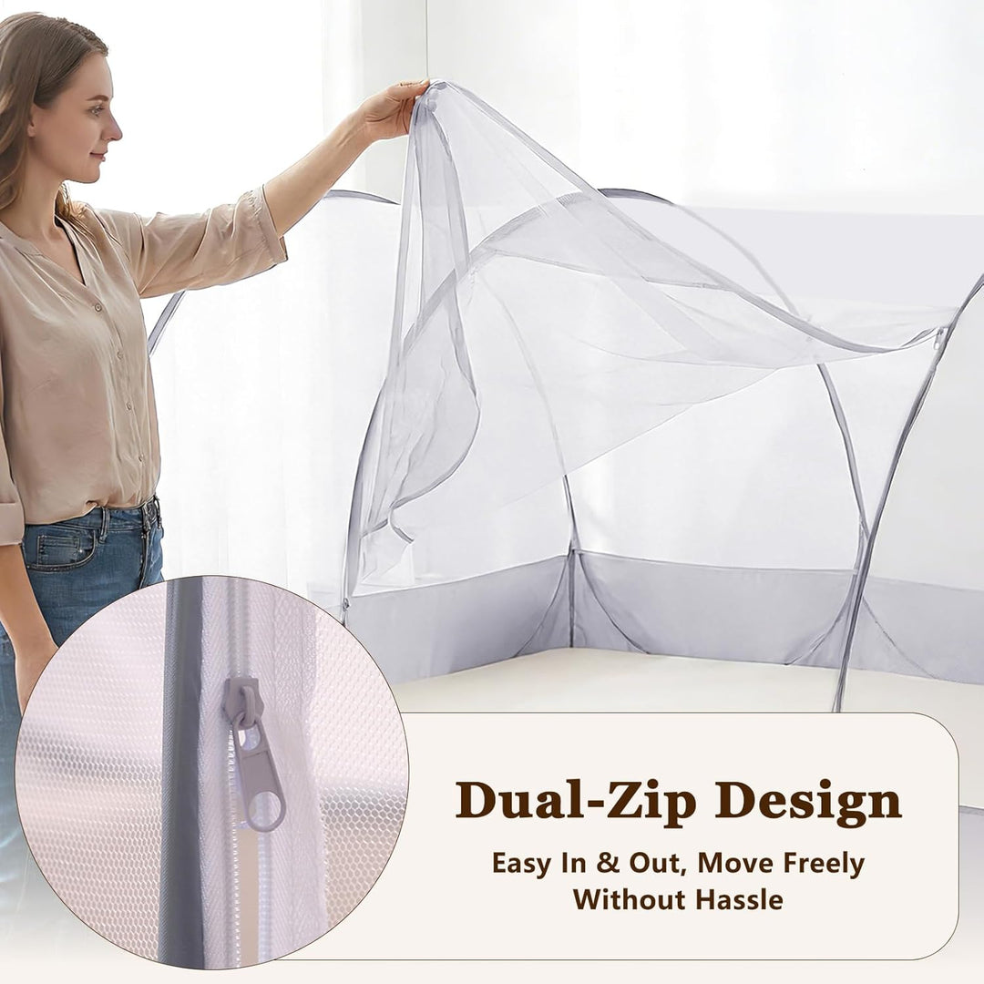 Pop-up Moskitonetz, 190 x 90 x 90cm Ultraleichtes Faltbares Moskitonetz für Outdoor Indoor, Gross Tr