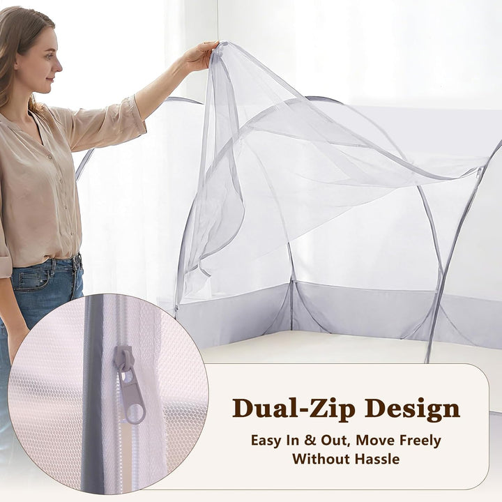 Pop-up Moskitonetz, 190 x 90 x 90cm Ultraleichtes Faltbares Moskitonetz für Outdoor Indoor, Gross Tr