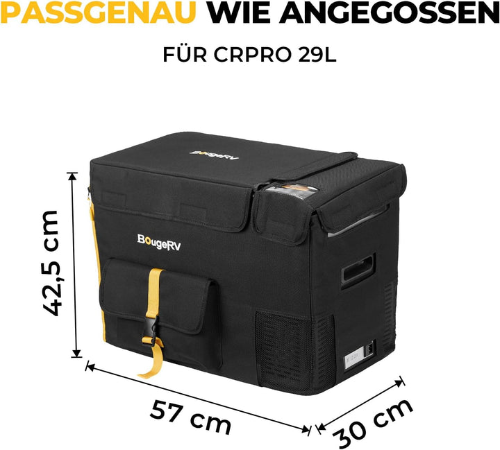 BougeRV Wasserfest und Isoliert Schutzhülle für CR PRO Kühlbox, 600D Oxford Tragetasche(Kühlbox Nich