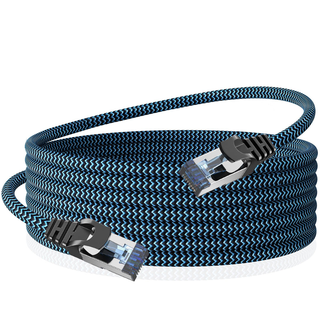 LAN Kabel 30 meter Netzwerkkabel CAT8 Ethernet Kabel, RJ45 Patchkabel 40Gbps 2000Mhz/s Gigabit, Hoch