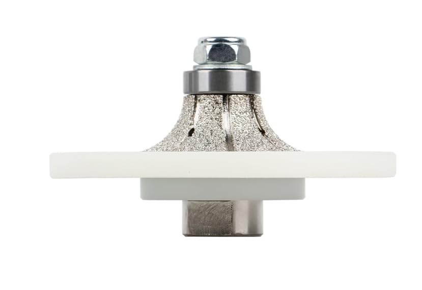 Diamant-Handprofiler/Fräser, weisse Nylonabdeckung für Granit-Arbeitsplatten, volle Bullnose (B10),
