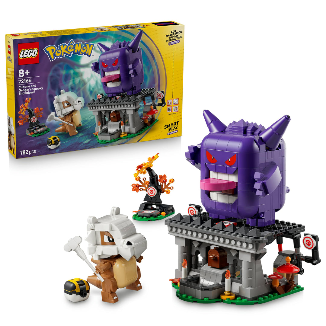 LEGO Pokémon SMART Play: Tragossos und Gengars Gruselduell - kompatibles interaktives Spielset mit 4