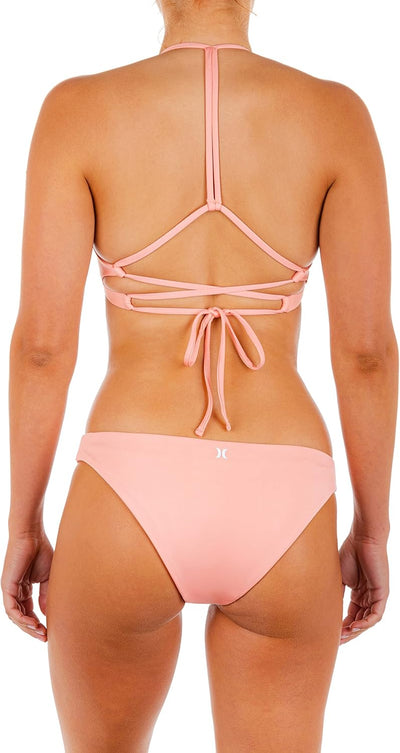 Hurley Damen W Moderate Bikini BTM Bikini Bottoms XS Habanero-rot, XS Habanero-rot