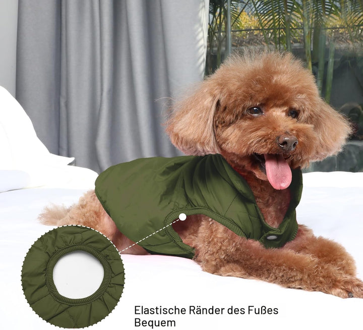 JoyDaog Fleece Hundejacke für Winter kaltes Wetter, Extra Weicher Hundemantel für Kleine Hunde, Wind