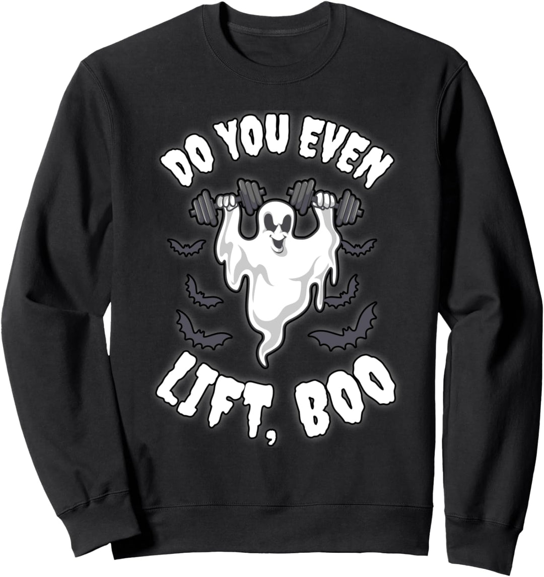 Ghost Weightlifting | Halloween Weightlifters Ghost Pun Sweatshirt