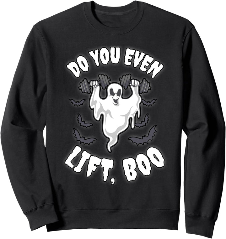 Ghost Weightlifting | Halloween Weightlifters Ghost Pun Sweatshirt