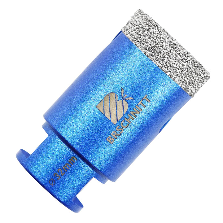 Diamant Fliesenbohrer 32mm - BRSCHNITT M14 Diamantbohrer Lochsäge für Fliesen Porzellan Keramik Marm