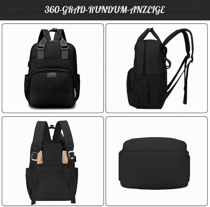 Baby Wickelrucksack, Wickeltasche Rucksack, Babytasche Wasserdicht mit Schnullerhalter und Kinderwag