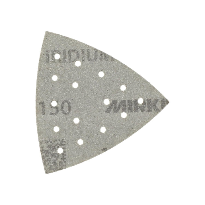 Mirka Iridium Schleifdreieck Premium-Schleifpapier 93x93x93mm 15-Loch Klett, Korn 180, 50 Stk/Zum Sc