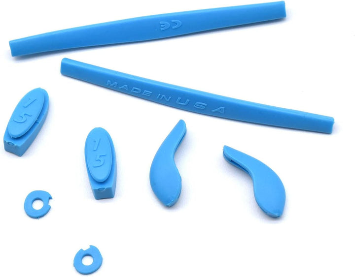 HKUCO Replacement Silicone Leg Set For Oakley Juliet Ear socks Rubber Kit Red/Blue/Black/Yellow, Red