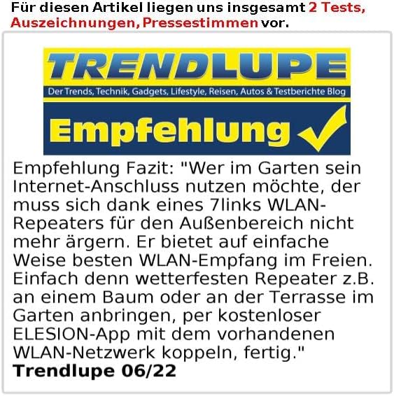 7links WLAN Verstärker Outdoor: 2er-Set Outdoor-WLAN-Repeater mit 1.200 Mbit/s, für 2,4 & 5 GHz, App