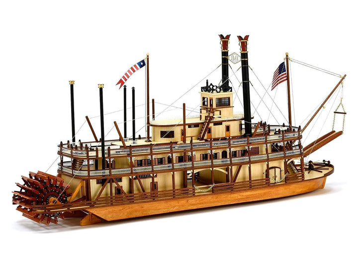 Artesania Latina 20515. Fahrzeugmodell aus Holz Amerikanische Dampfschiff King of The Mississippi Ma