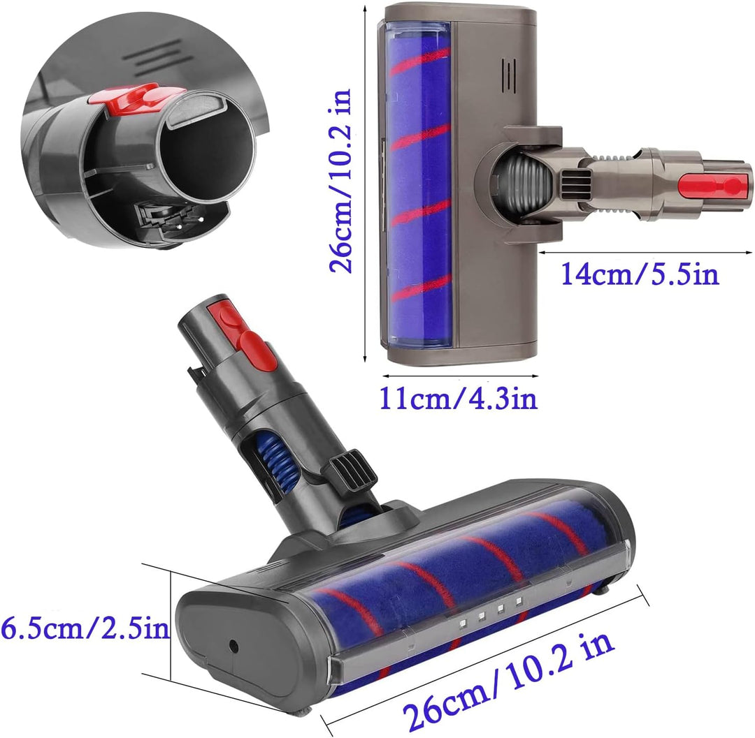 Softroller Bürste für Dyson V7 V8 V10 V11 Kabellosen Staubsauger, Elektrischer Bodendüse Weich-Reini