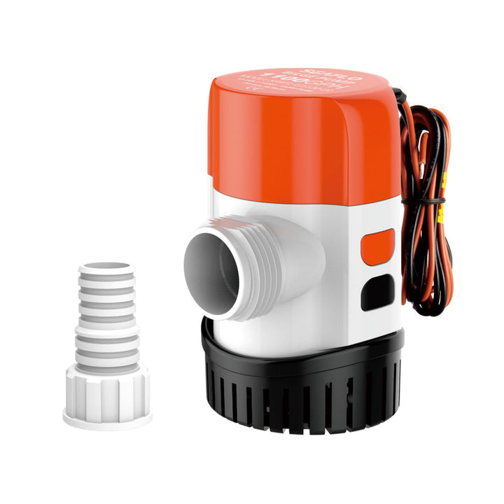 LIGHTEU®, Seaflo 12V 2,5A 600GPH elektronische Timer-Erkennung automatische Bilgenwasserpumpe SFBP1-