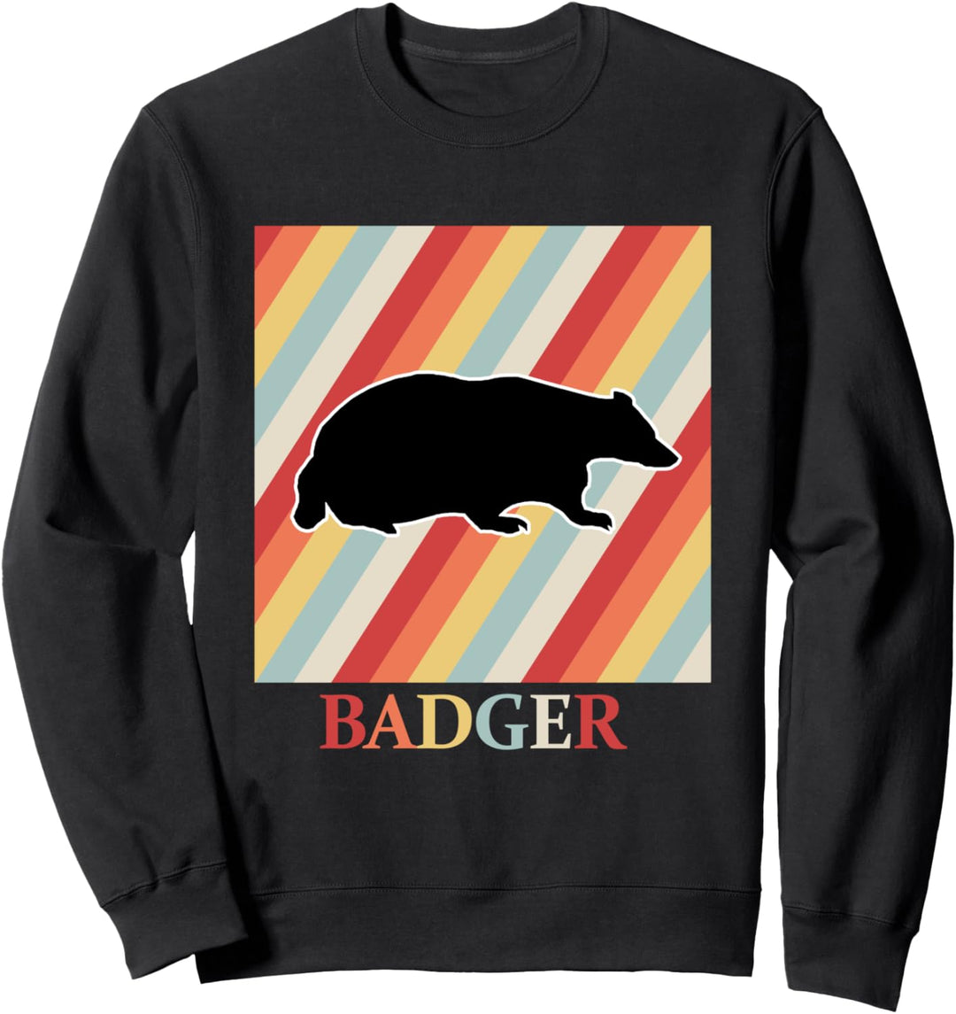 dachs Design Retro Vintage 70er 80er Jahre Style Sweatshirt
