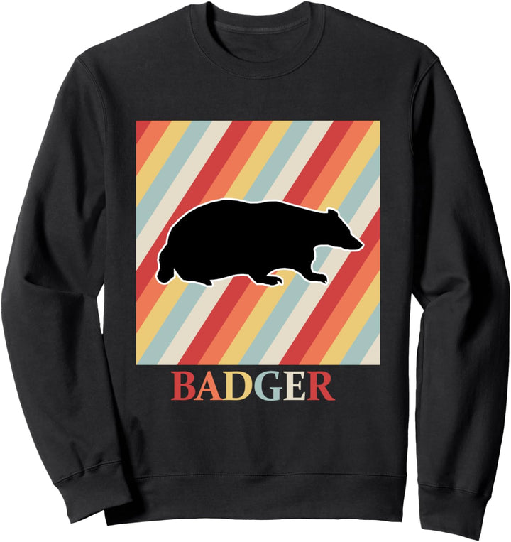 dachs Design Retro Vintage 70er 80er Jahre Style Sweatshirt