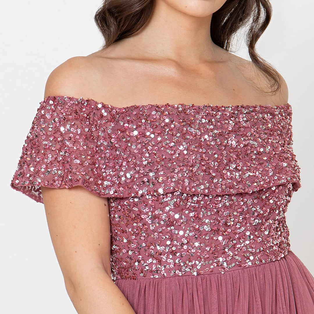 Maya Deluxe Damen Bridesmaid Dress Desert Rose 36, Desert Rose 36