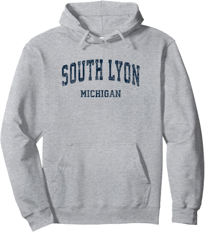 South Lyon, Michigan MI, Vintage-Stil, Varsity Sports, marineblaues Design Pullover Hoodie