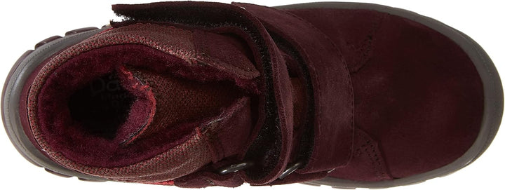 DMLNG Mädchen HalilSchneestiefel 23 EU Schmal Rot, 23 EU Schmal Rot