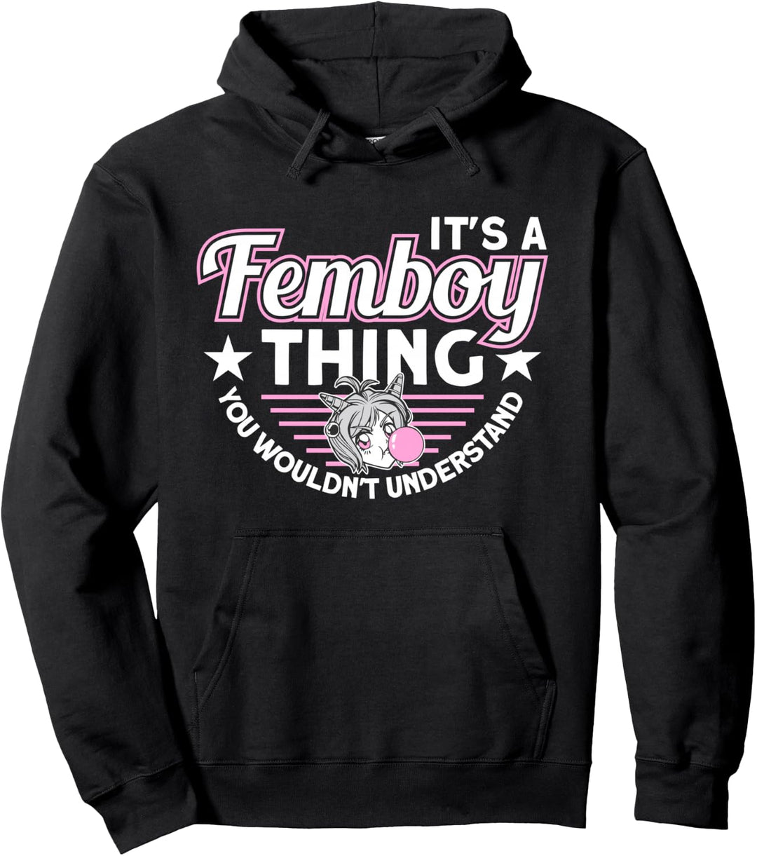 Femboy Anime Yaoi Crossdressing Pullover Hoodie
