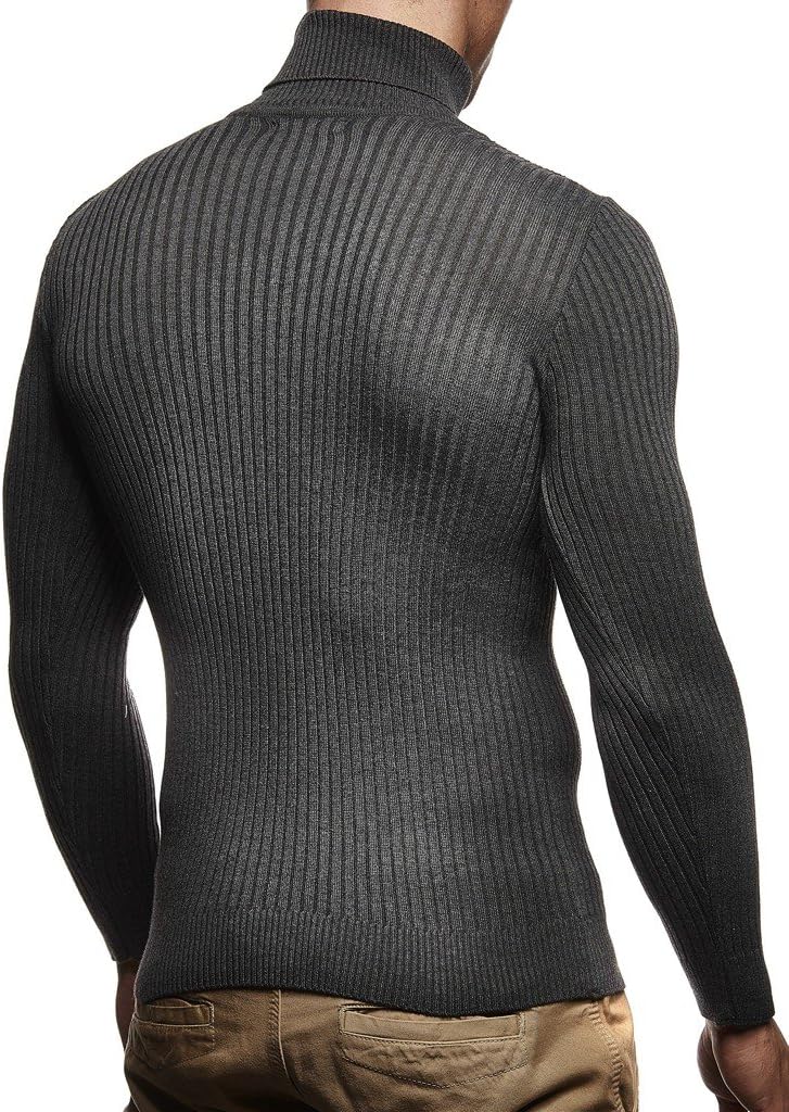 Leif Nelson Rollkragenpullover Herren Strickpullover - Cooler Männer Pullover Rollkragen - Dünner Mä