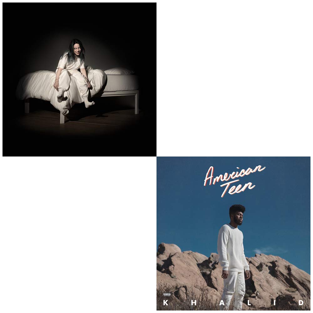 Billie Eilish + Khalid Bundle: 2 CDs (When We Fall Asleep, Where Do We Go? / American Teen), Audio-C