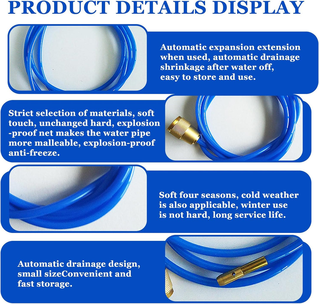 Rohrreinigungsgerät Power Clean, 2m Hochdruck Rohrreiniger, Abflussreiniger Schlauch, Rohrreinigungs