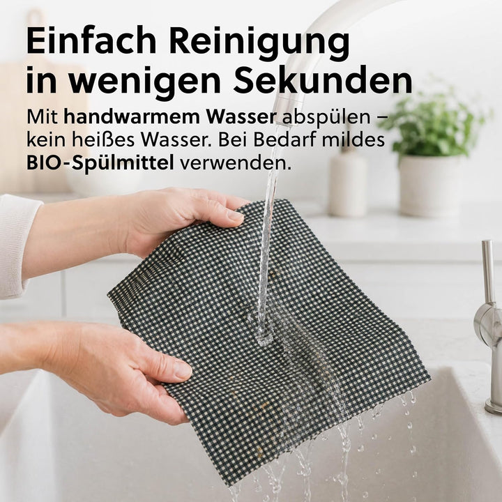 beegut XXL Bienenwachstuch für Brote, nachhaltiges Brottuch, aus Deutschland mit Bio Rohstoffen, her