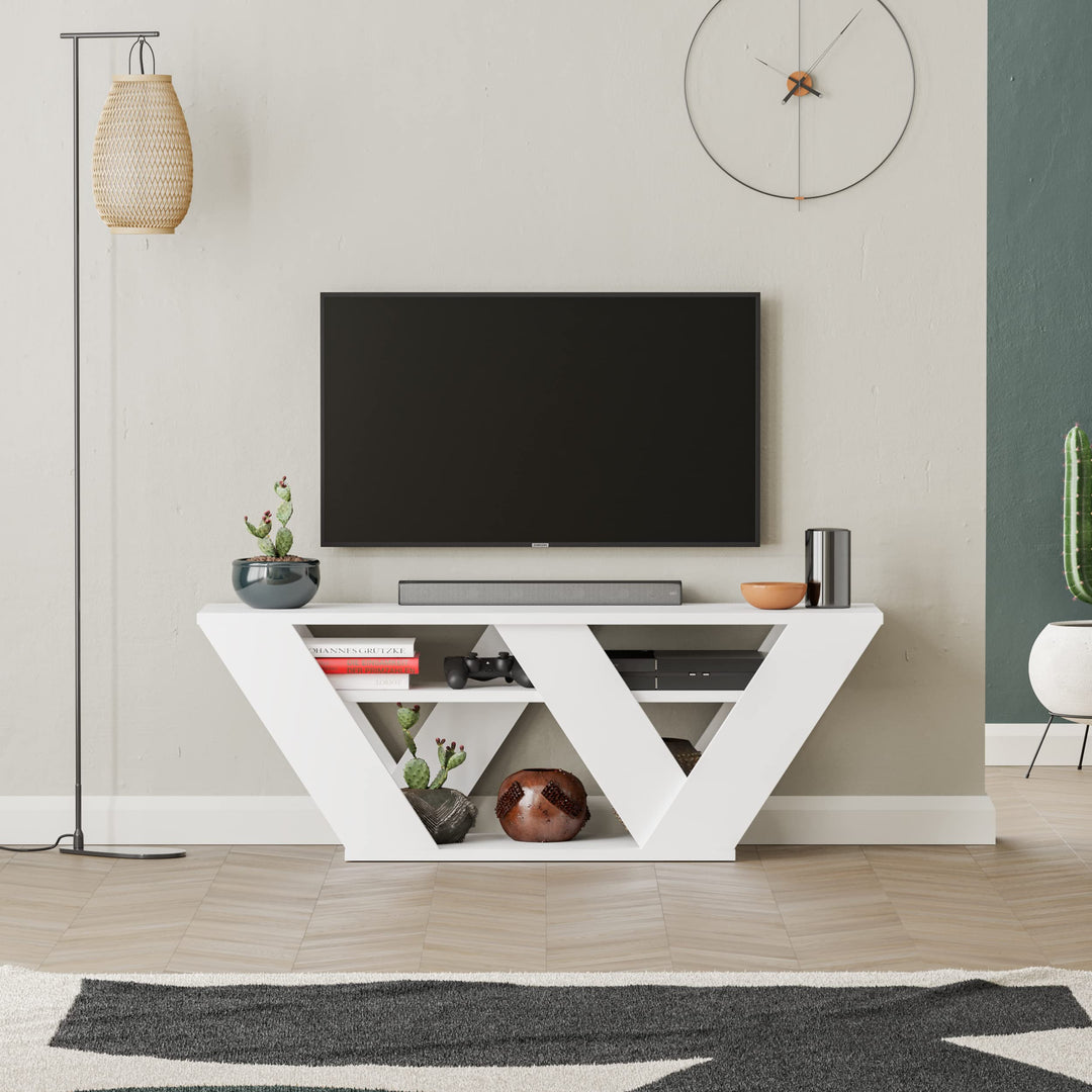 Modern TV-Einheit für Wohnzimmer bis 48" Fernseher, 110 x 40 x 30 cm, einfache Montage und Reinigung