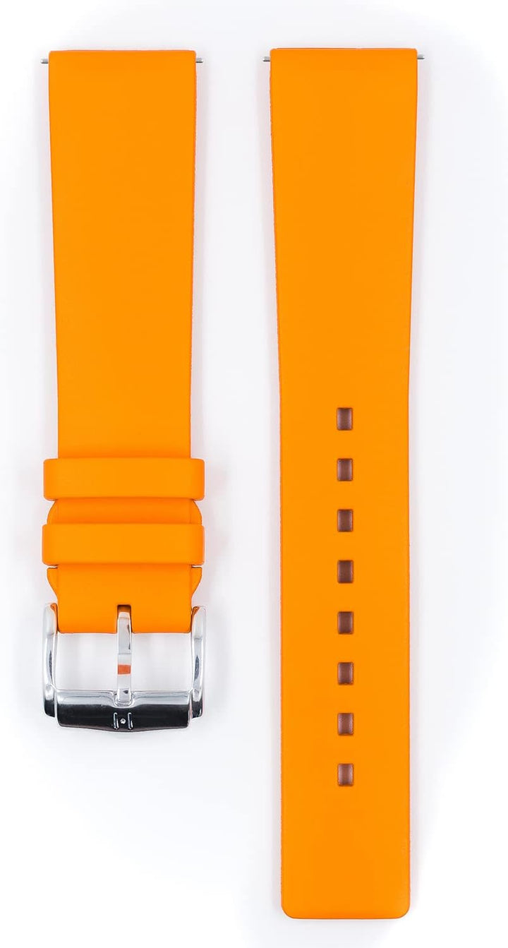 HIRSCH Uhren-Armband Pure - robustes Kautschuk-Material - reiss- & wasserfest - für Damen & Herren,