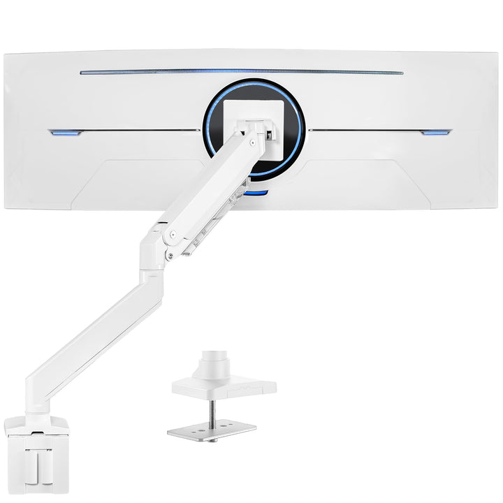 VIVO Hochwertiger Aluminium-Monitorarm für ultrabreite Monitore bis zu 124,5 cm und 15 kg, einzelner