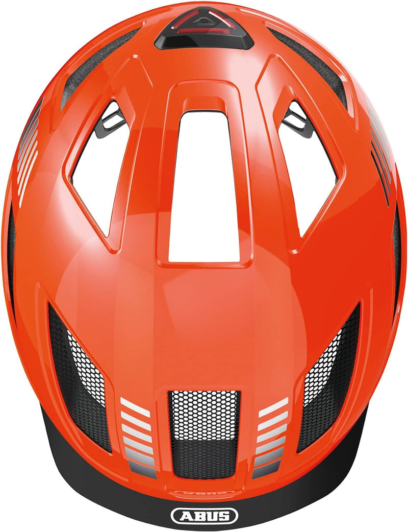 ABUS Stadthelm Hyban 2.0 - Fahrradhelm mit Rücklicht, ABS-Hartschale, guter Passform - für Damen und