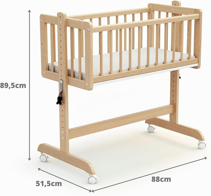 AT4 - Beistellbett ESSENTIEL Lackierte Buche Taille unique Lackierte Buche, Taille unique Lackierte