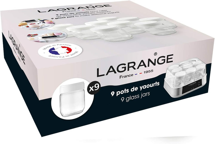 Lagrange 430301 Joghurtbehälter, 0,185 l, 9 Stück 9 Töpfe, 9 Töpfe