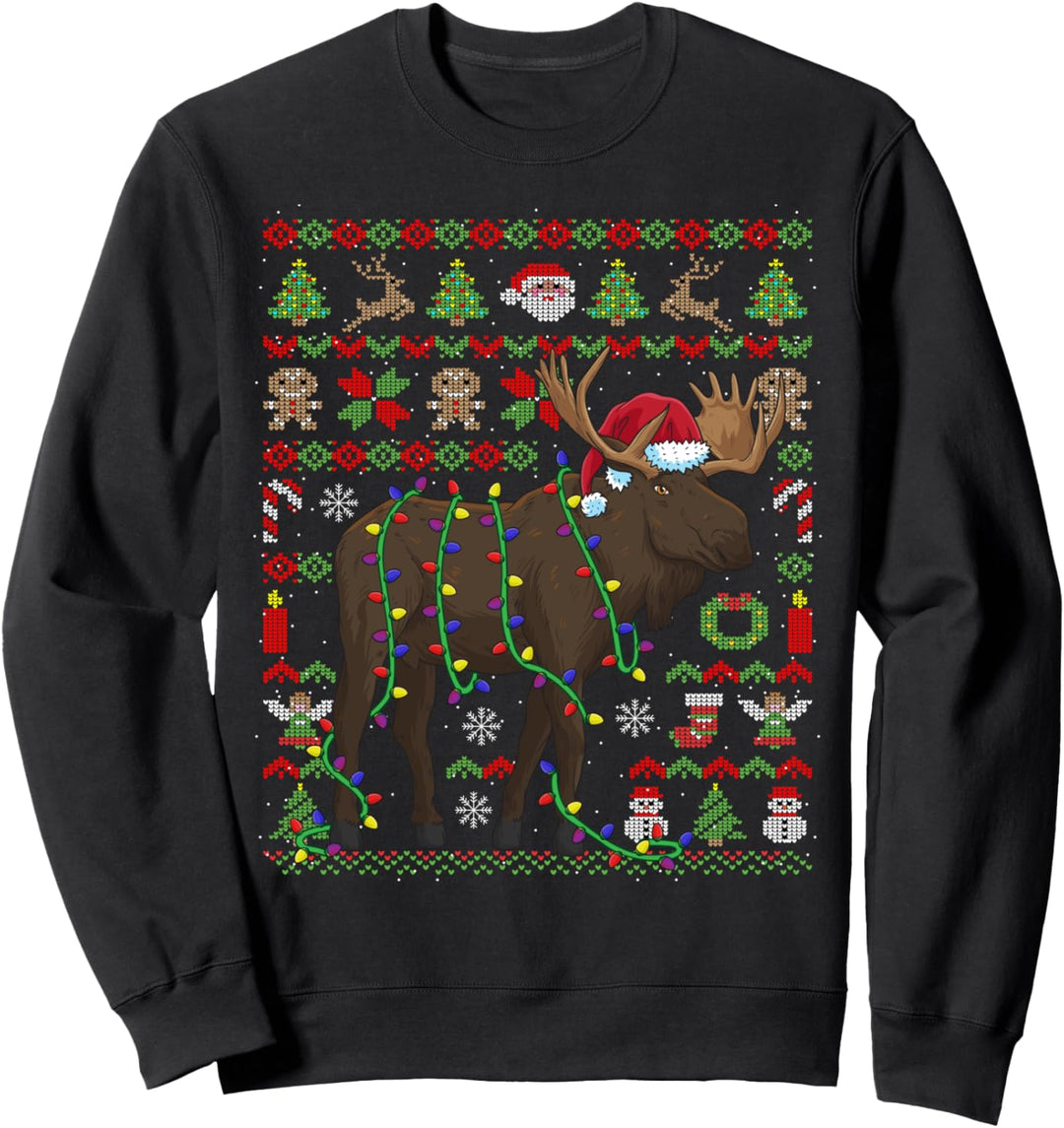 Ugly Christmas Elch Schweden Weihnachten Sweatshirt